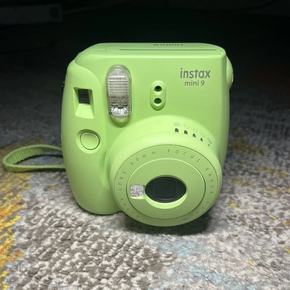 Lime Green Fujifilm Instax Mini 9 Polaroid Camera
